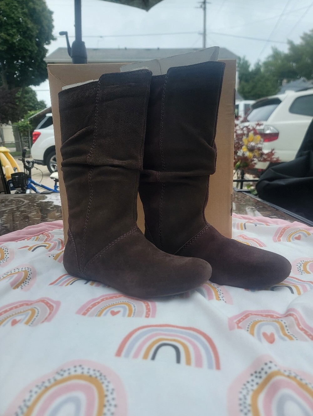 Patagonia Maha Slouch Espresso Brown Suede Boots Women’s 9 EU 40